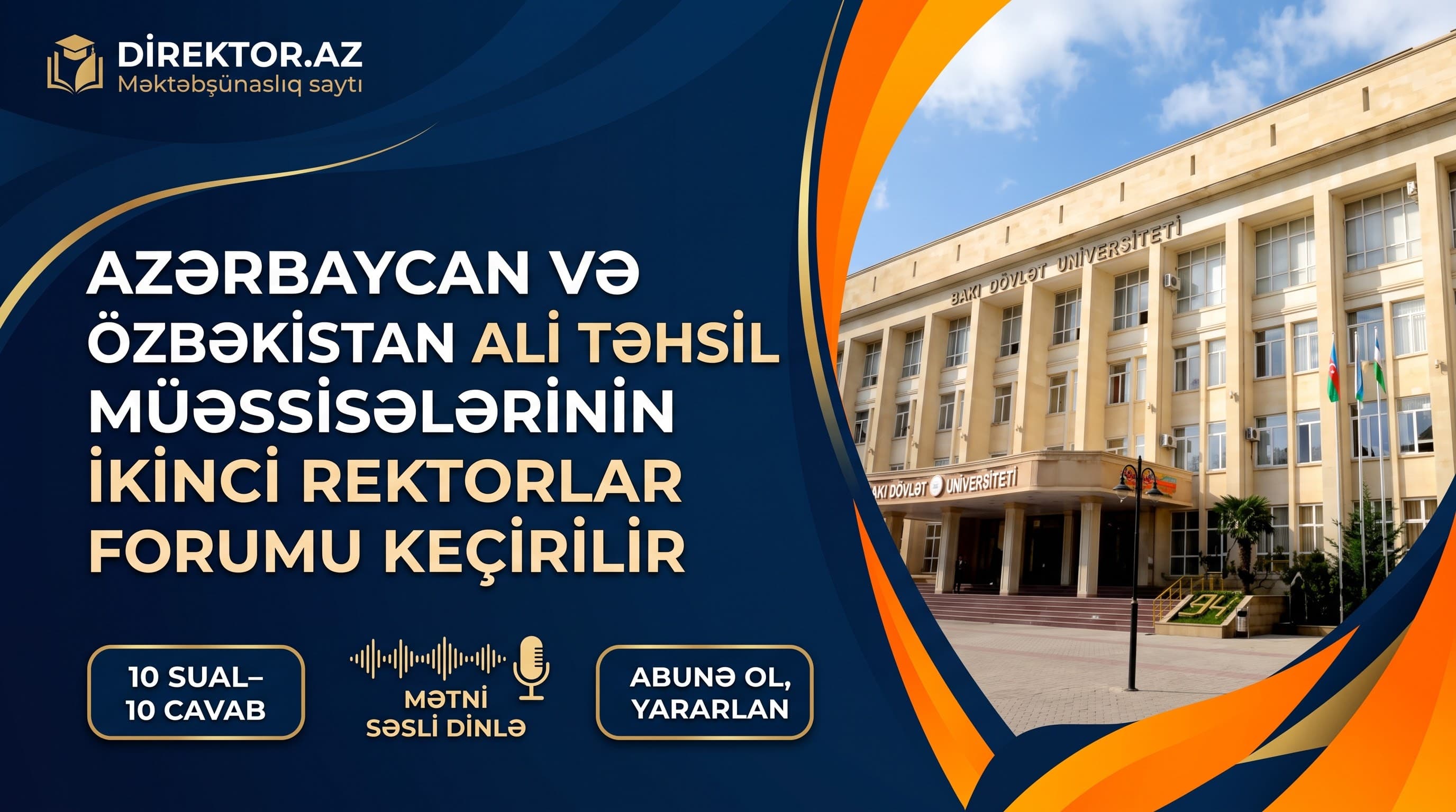 BDU Özbəkistanın 9 universiteti ilə əməkdaşlığa başlayır