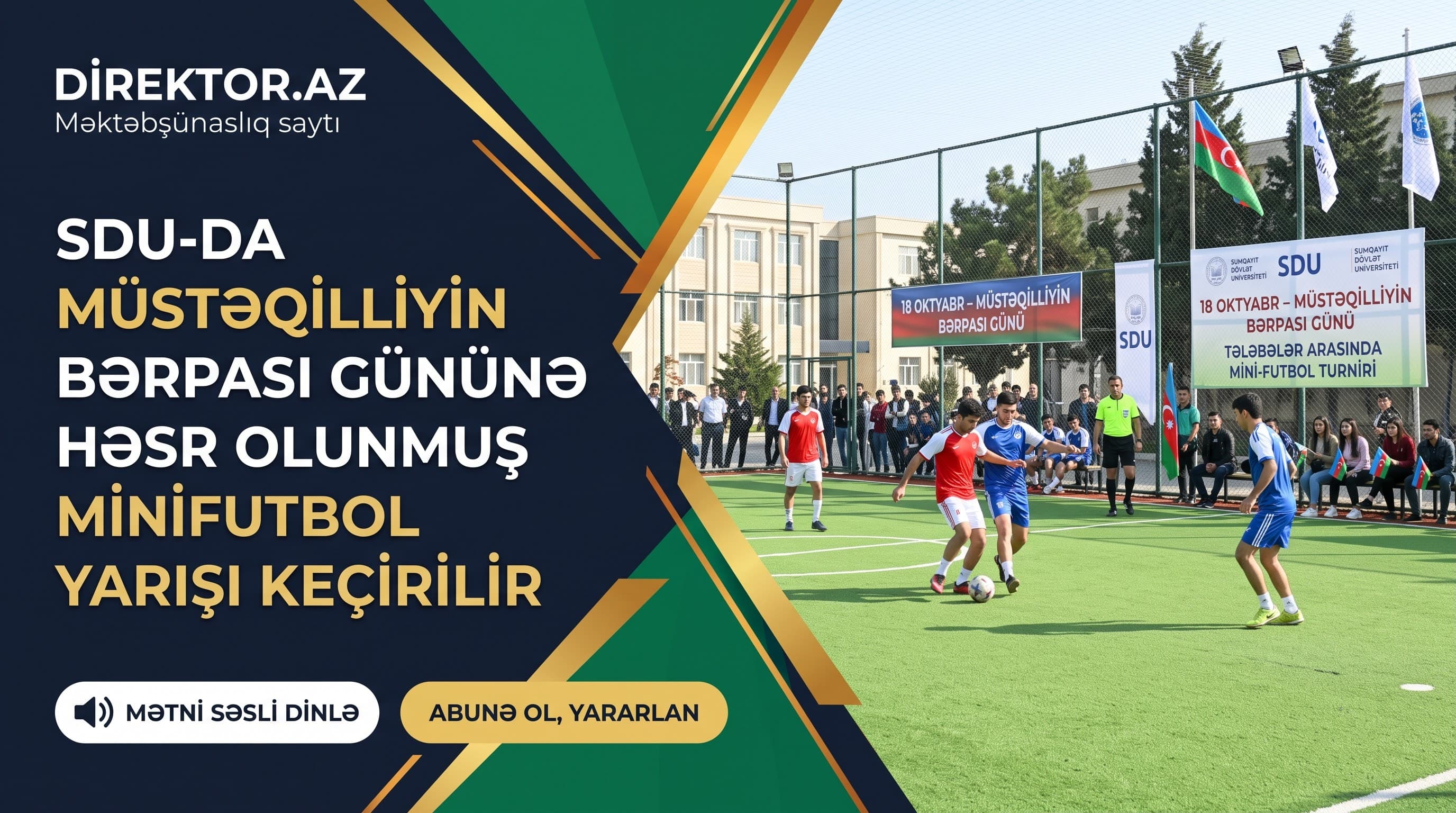 SDU-da minifutbol yarışları keçirilir