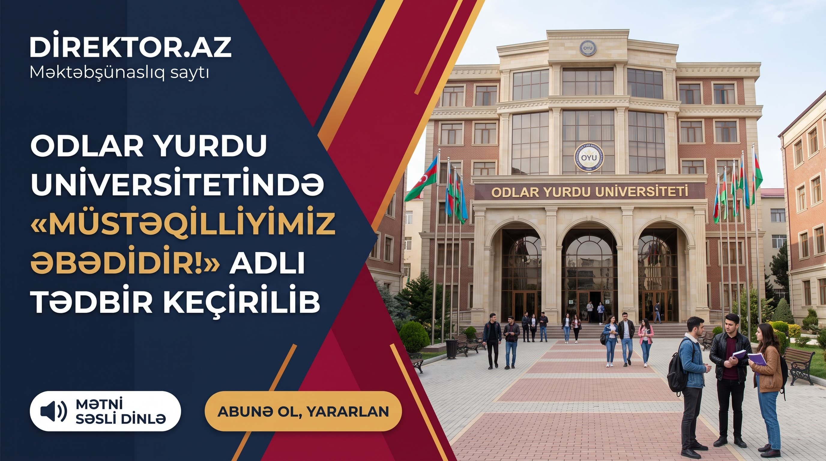 OYU-da Müstəqilliyin Bərpası Gününə həsr olunmuş tədbir keçirilib