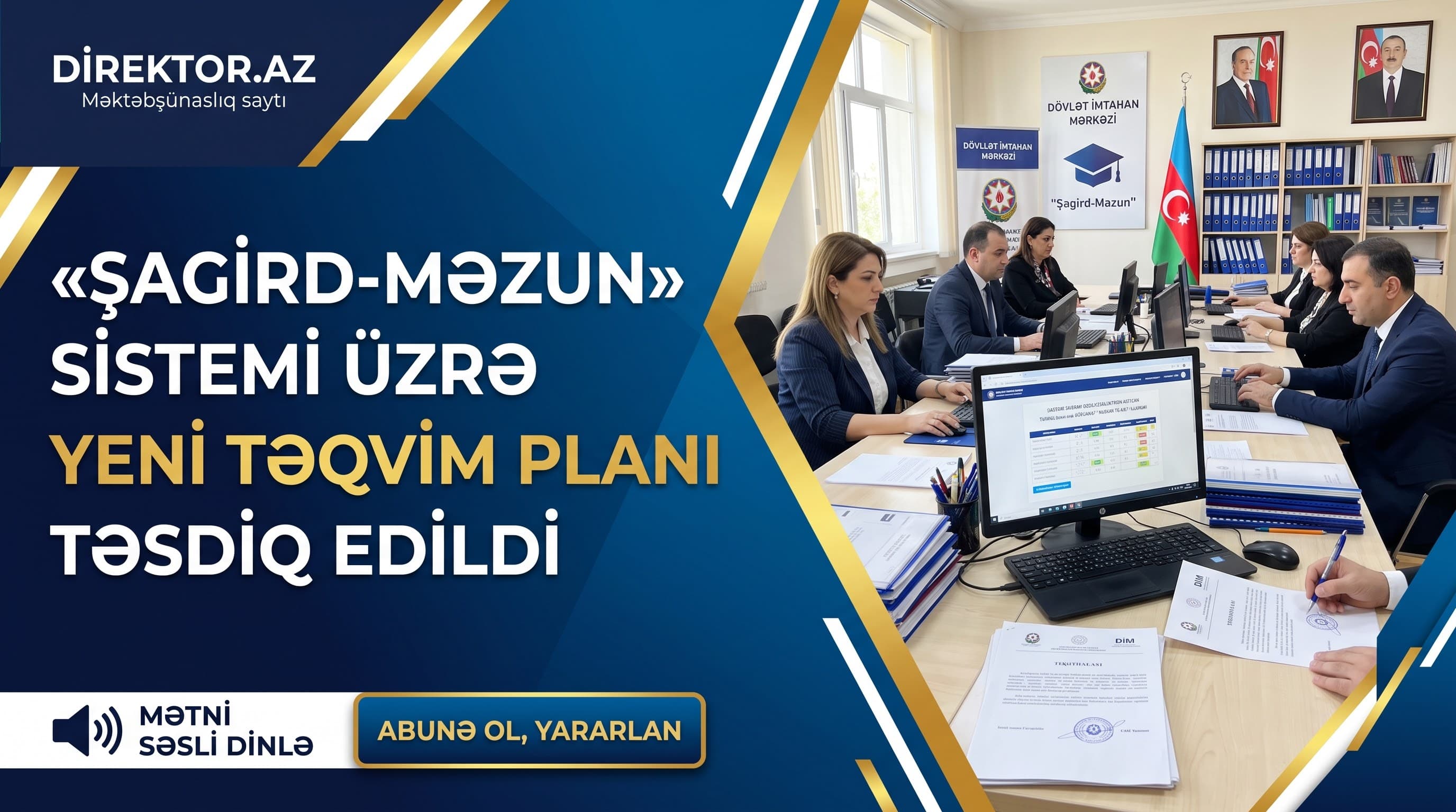 DİM “Şagird-məzun” proqramı üzrə plan hazırlayıb