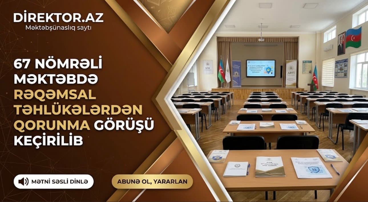 Təhsil İnstitutu məktəblilər üçün maarifləndirici görüşlər keçirib