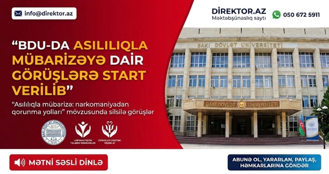 BDU tələbələri narkomaniyanın mənfi təsirləri barədə maarifləndirilib