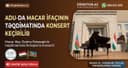 ADU-da macar ifaçının təqdimatında konsert keçirilib