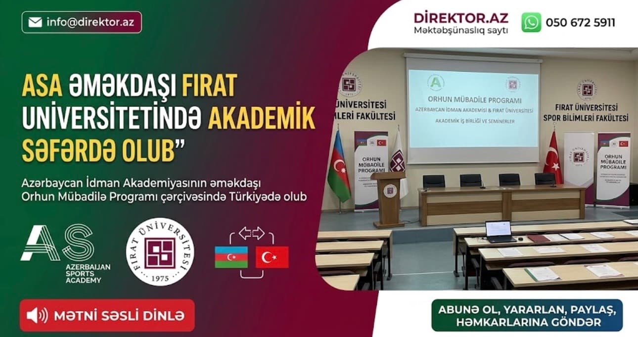 İdman Akademiyasının əməkdaşı Türkiyə universitetində səfərdə olub