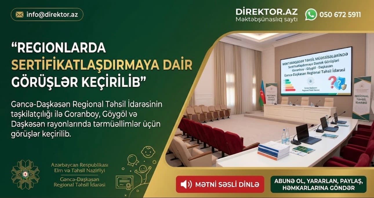 Sertifikatlaşdırmaya dair görüşlər keçirilib