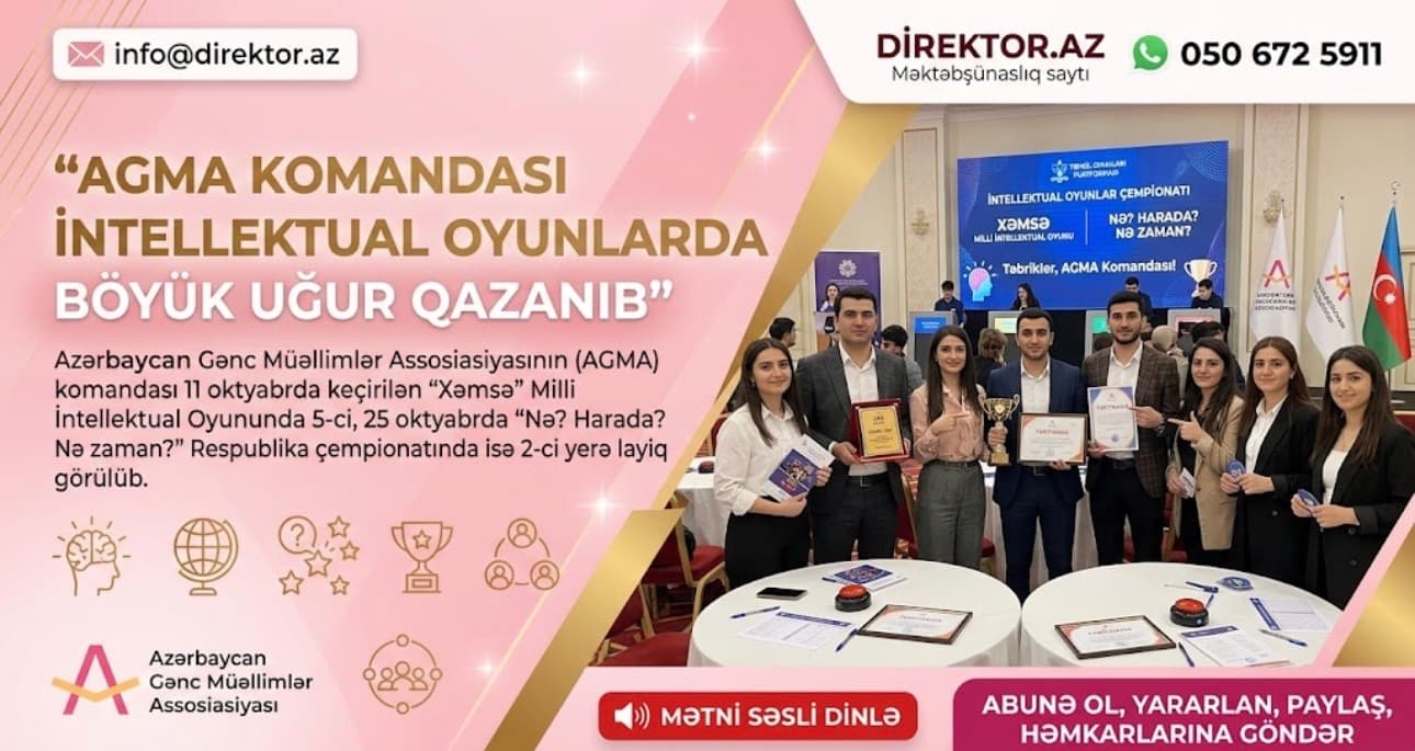 Azərbaycan Gənc Müəllimlər Assosiyası intellektual yarışlarda uğur qazanıb