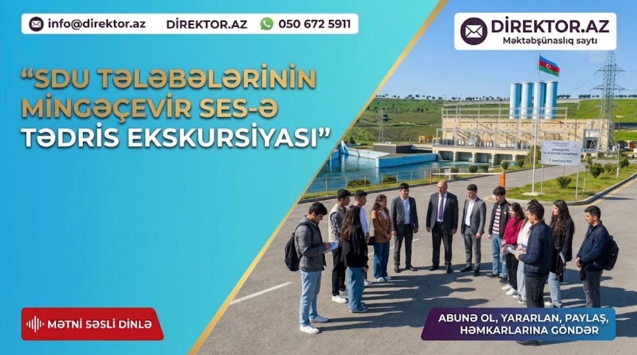 SDU tələbələri Mingəçevir Su Elektrik Stansiyasına ekskursiya ediblər