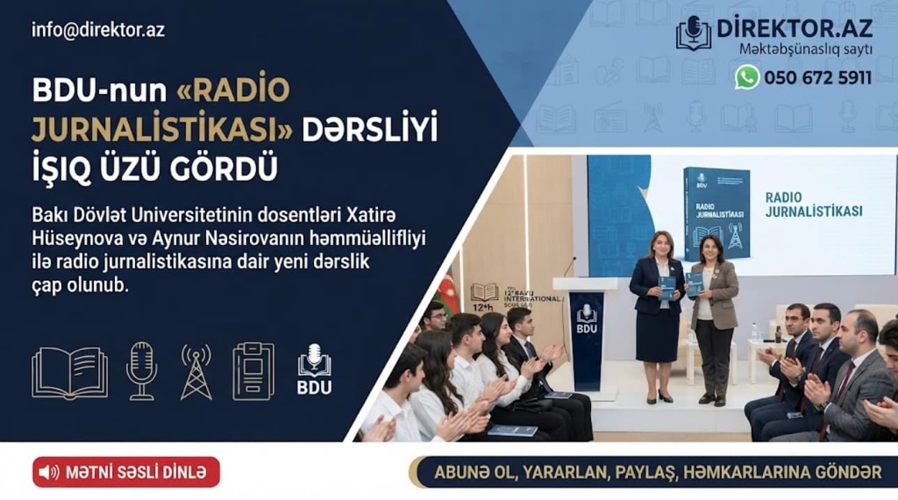 BDU-nun “Radio jurnalistikası” dərsliyi  təqdim olunub