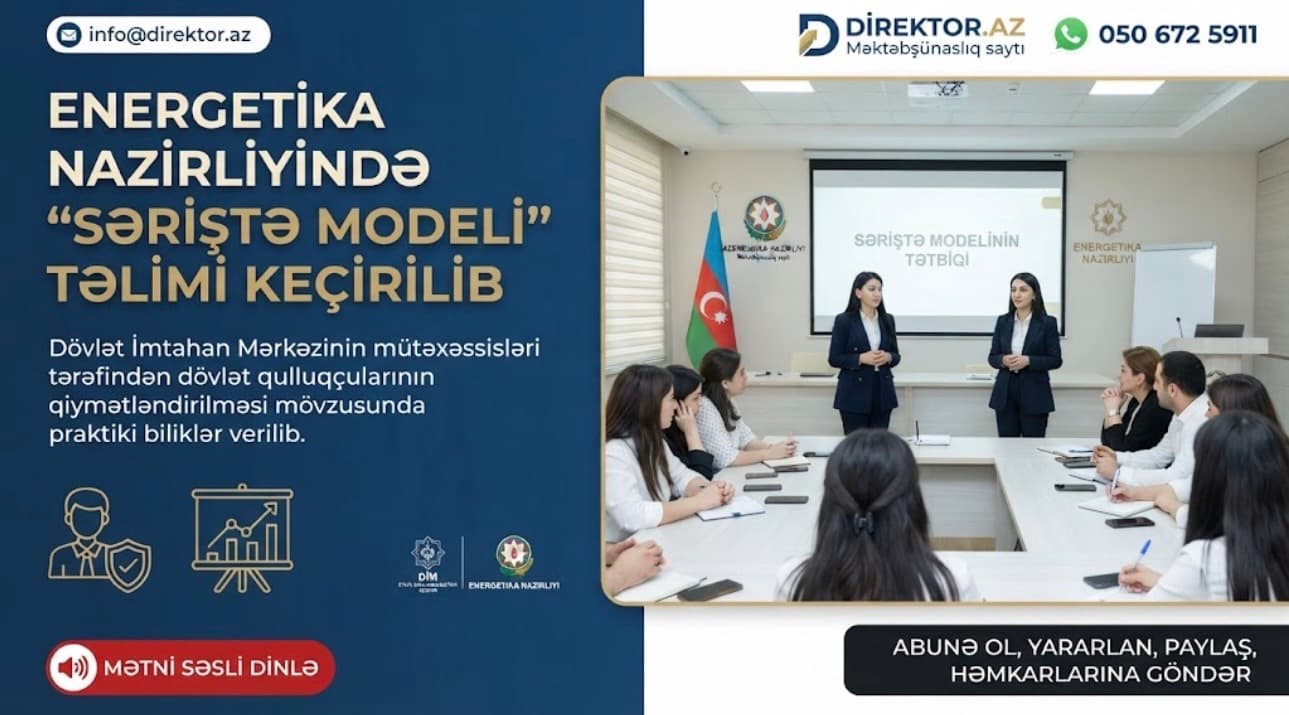 DİM dövlət qulluğuna dair təlim keçirib