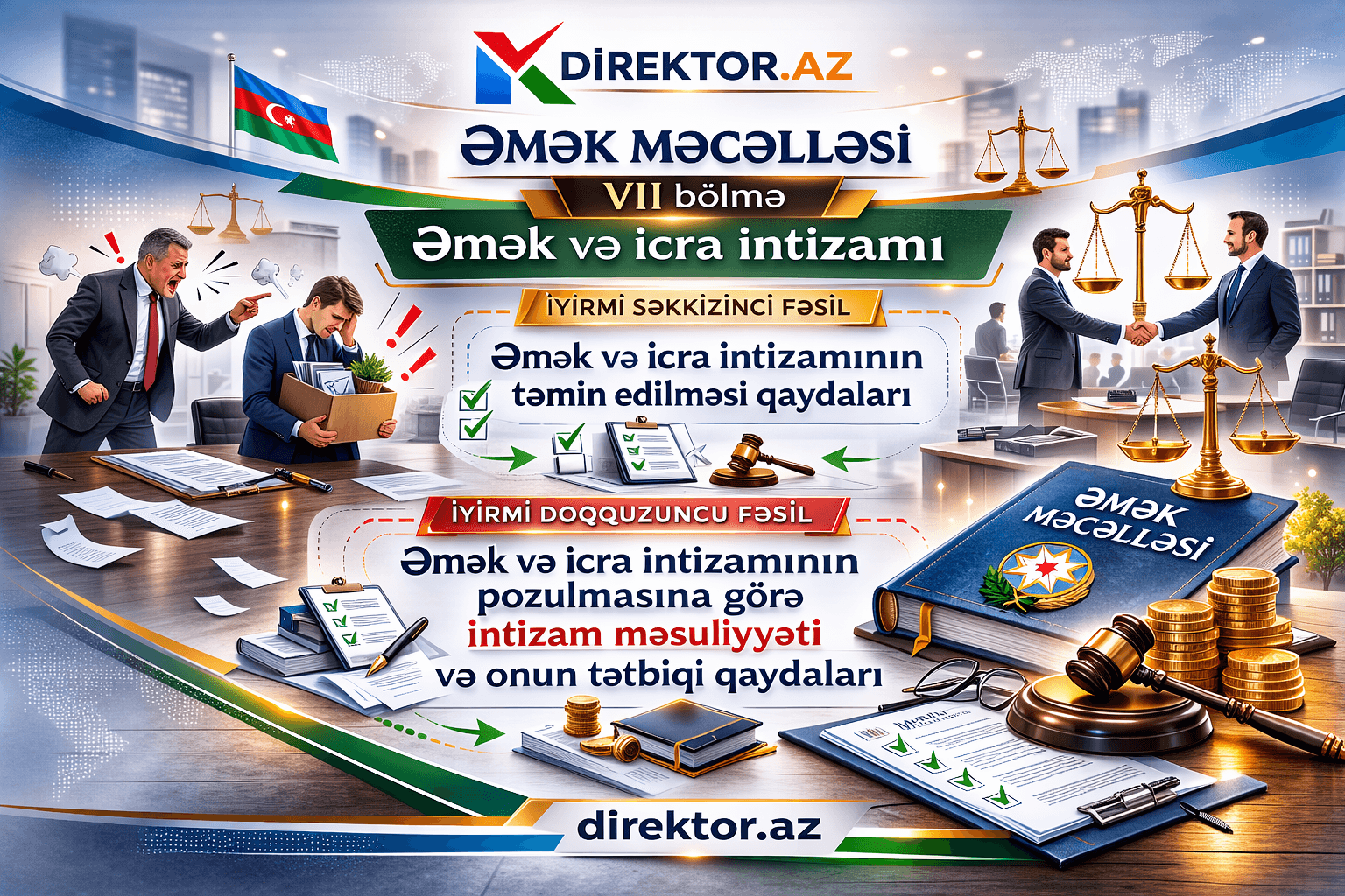 Əmək Məcəlləsi VII Bölmə(Fəsil-28-29) - Əmək və icra intizamı
