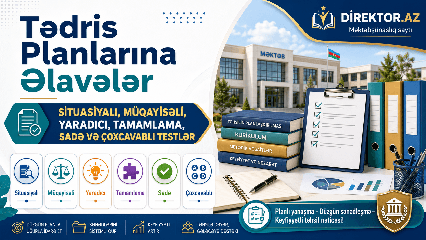 Tədris Planlarına Əlavələr . Situasiyalı TESTLƏR