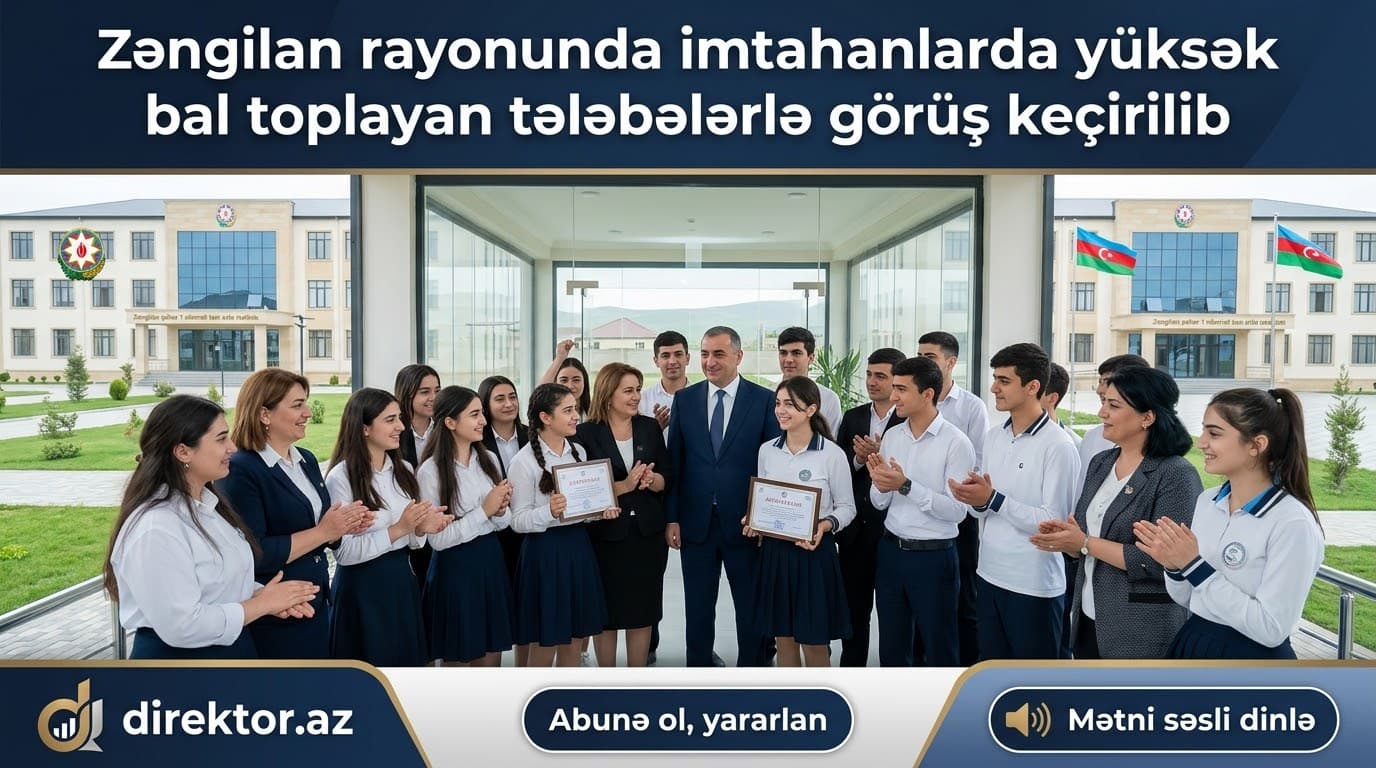 Şərqi Zəngəzur Regional Təhsil İdarəsinin müdiri tələbələrlə görüşüb