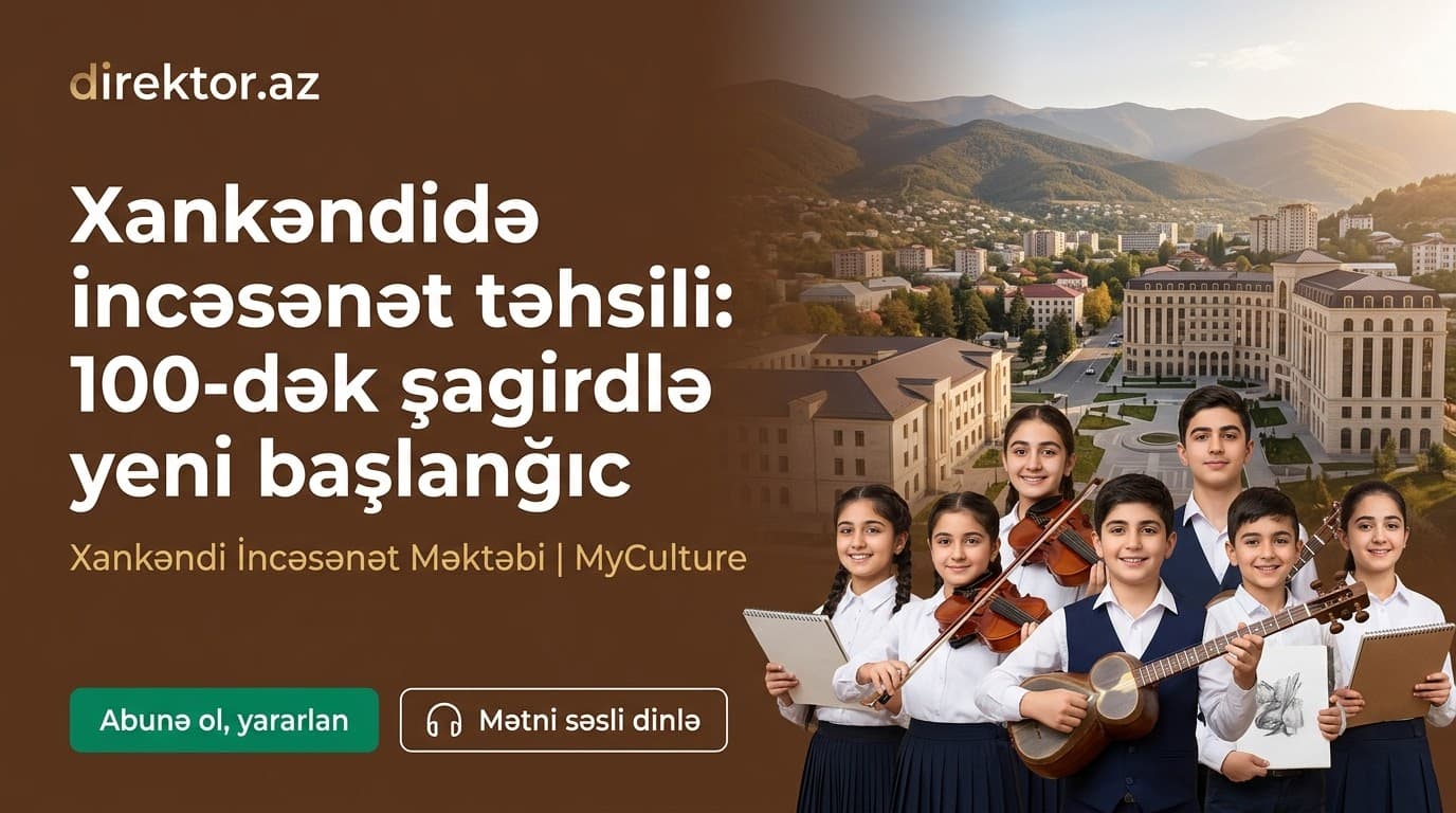 Xankəndidə İncəsənət Məktəbi fəaliyyətə başlayır