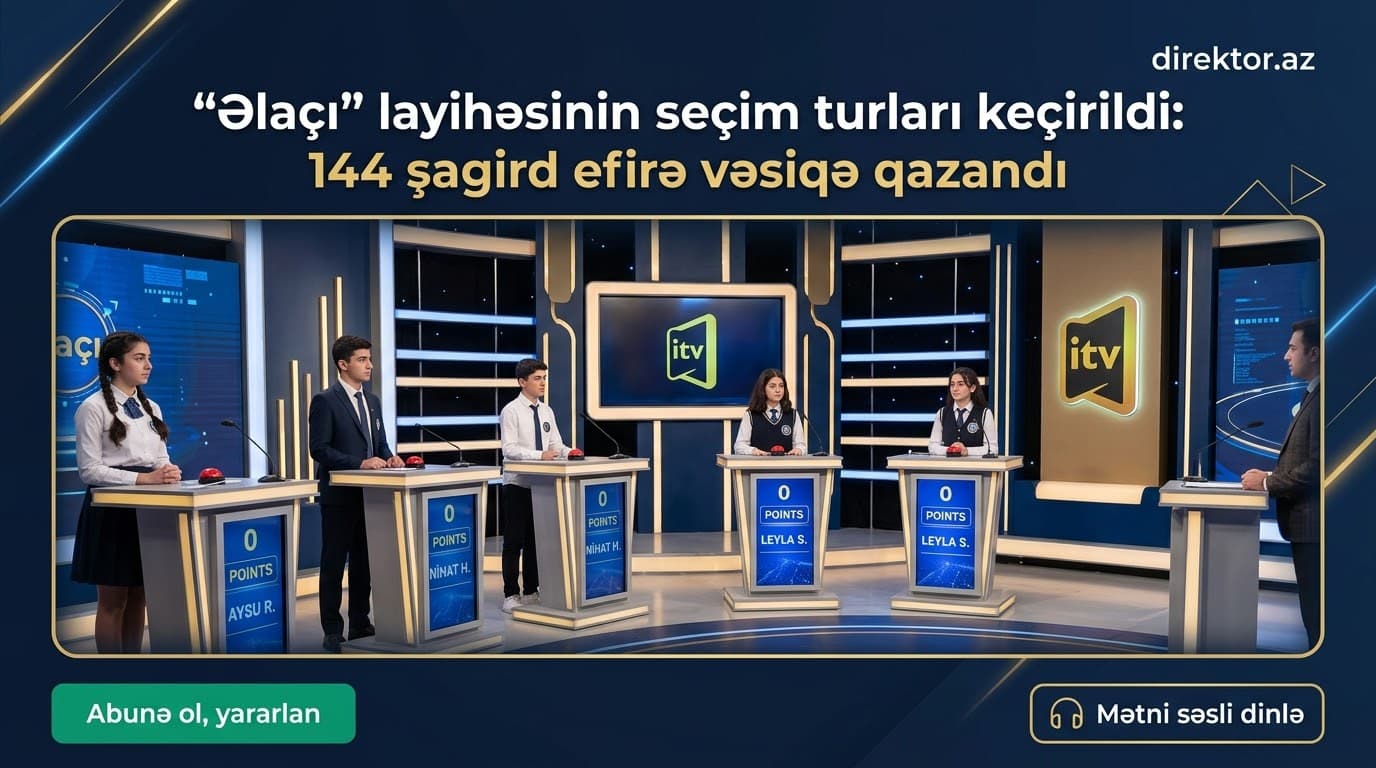 Məktəblilər “Əlaçı” verilişində iştirak üçün yarışıblar