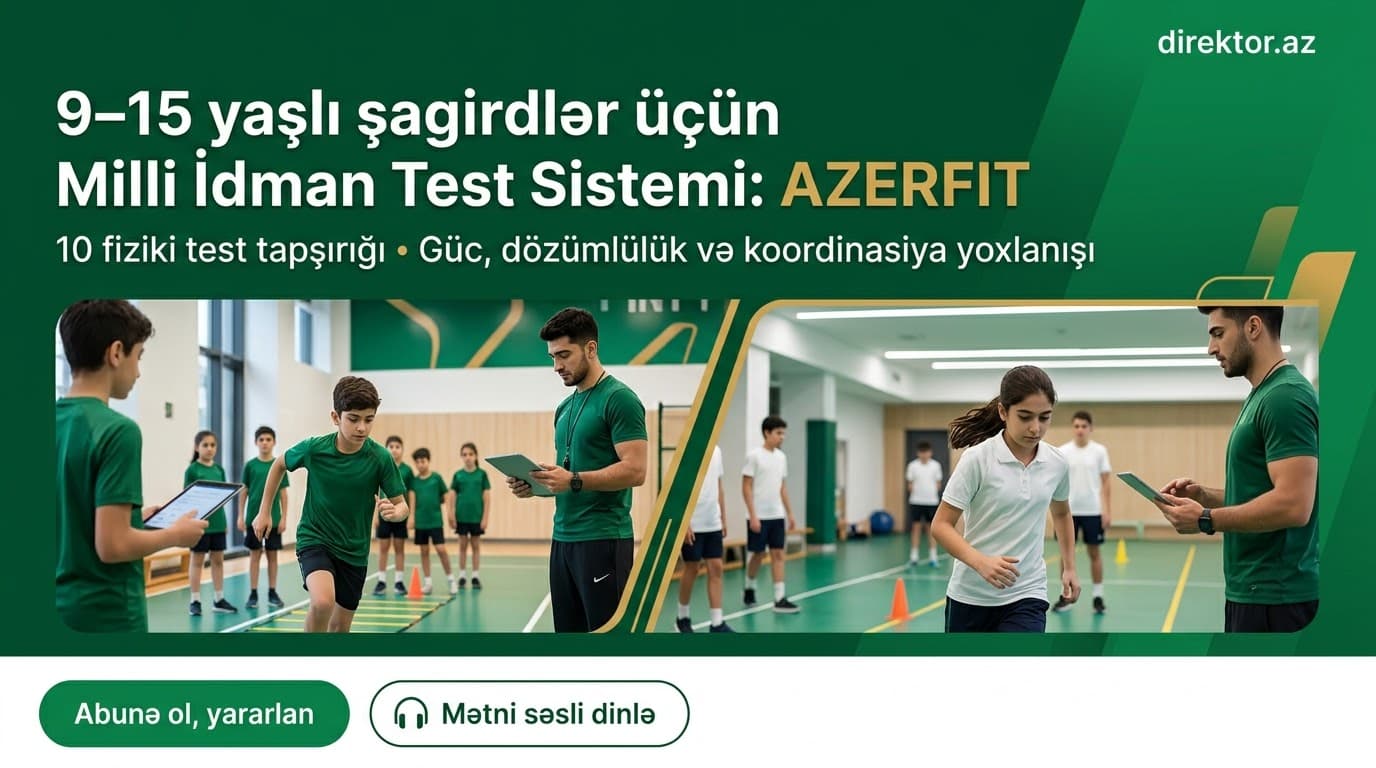 İdman Akademiyası məktəblilərin fiziki sağlamlığı üçün layihə keçirir