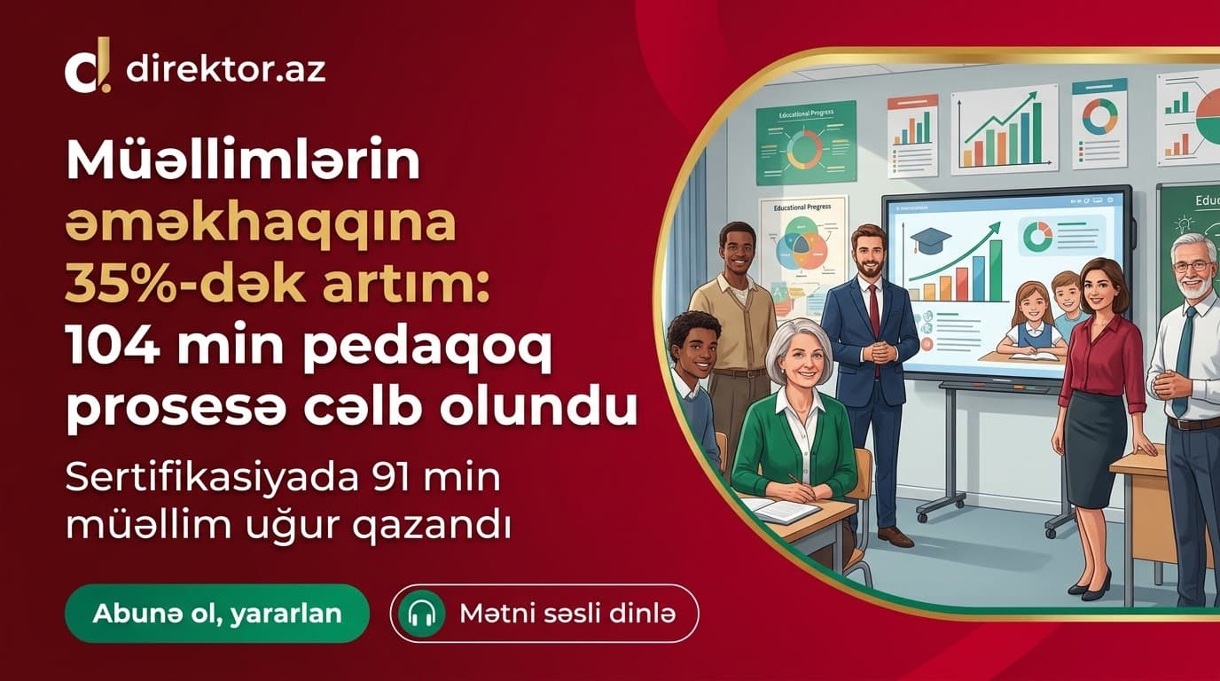 20 minə yaxın müəllimin maaşı artırılacaq