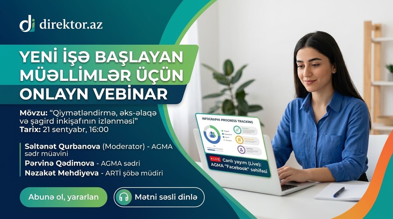 Müəllimlər üçün onlayn təlim keçiriləcək