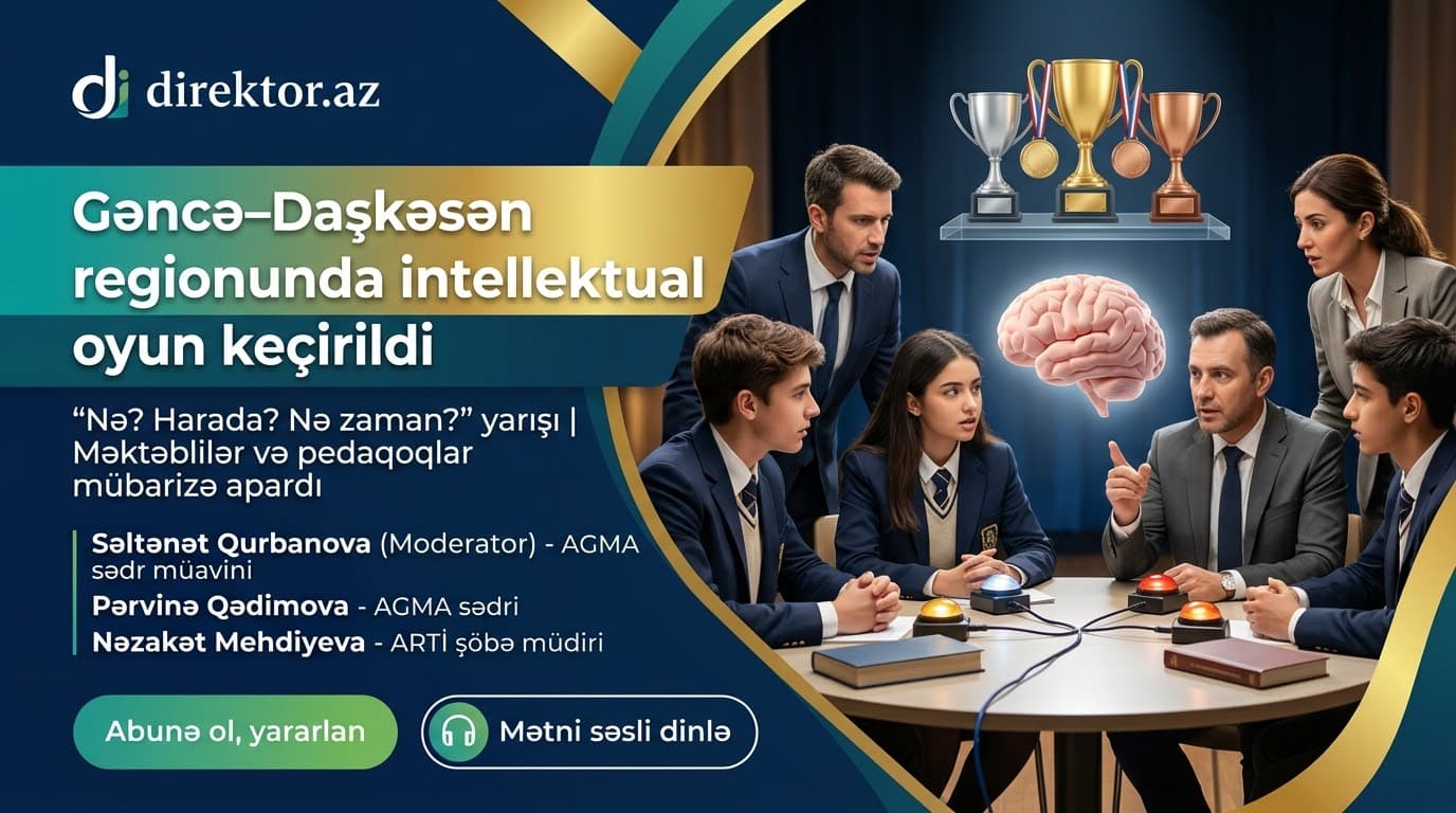 Gəncə-Daşkəsən RTİ-i məktəblilər və müəllimlər üçün intellektual yarış keçirib