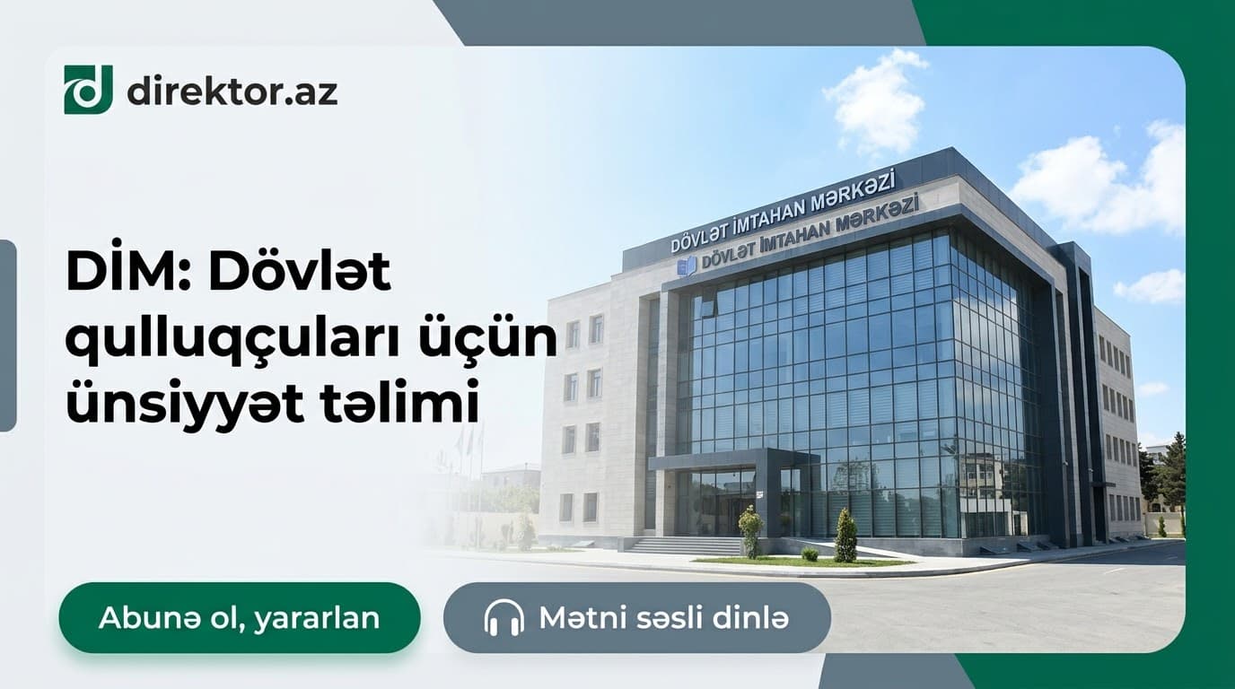 DİM “Ünsiyyət bacarıqlarının inkişafı” adlı təlim keçirib