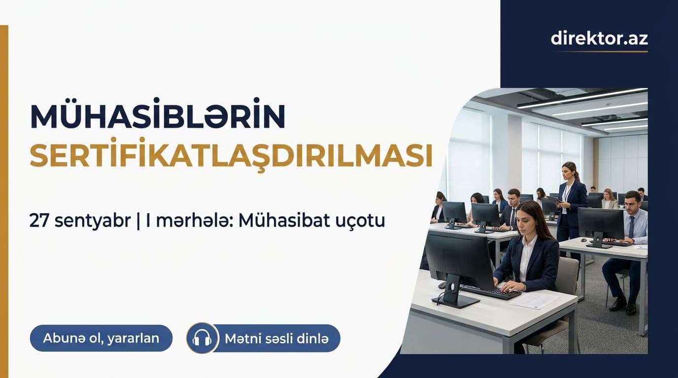 DİM peşəkar mühasib sertifikatı imtahanı keçirəcək