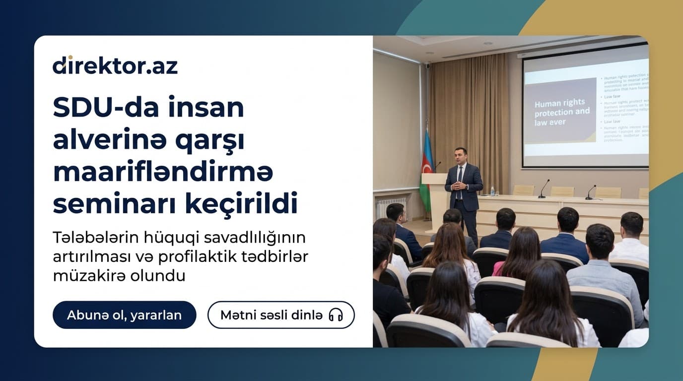 SDU-da insan alverinə qarşı seminar keçirilib