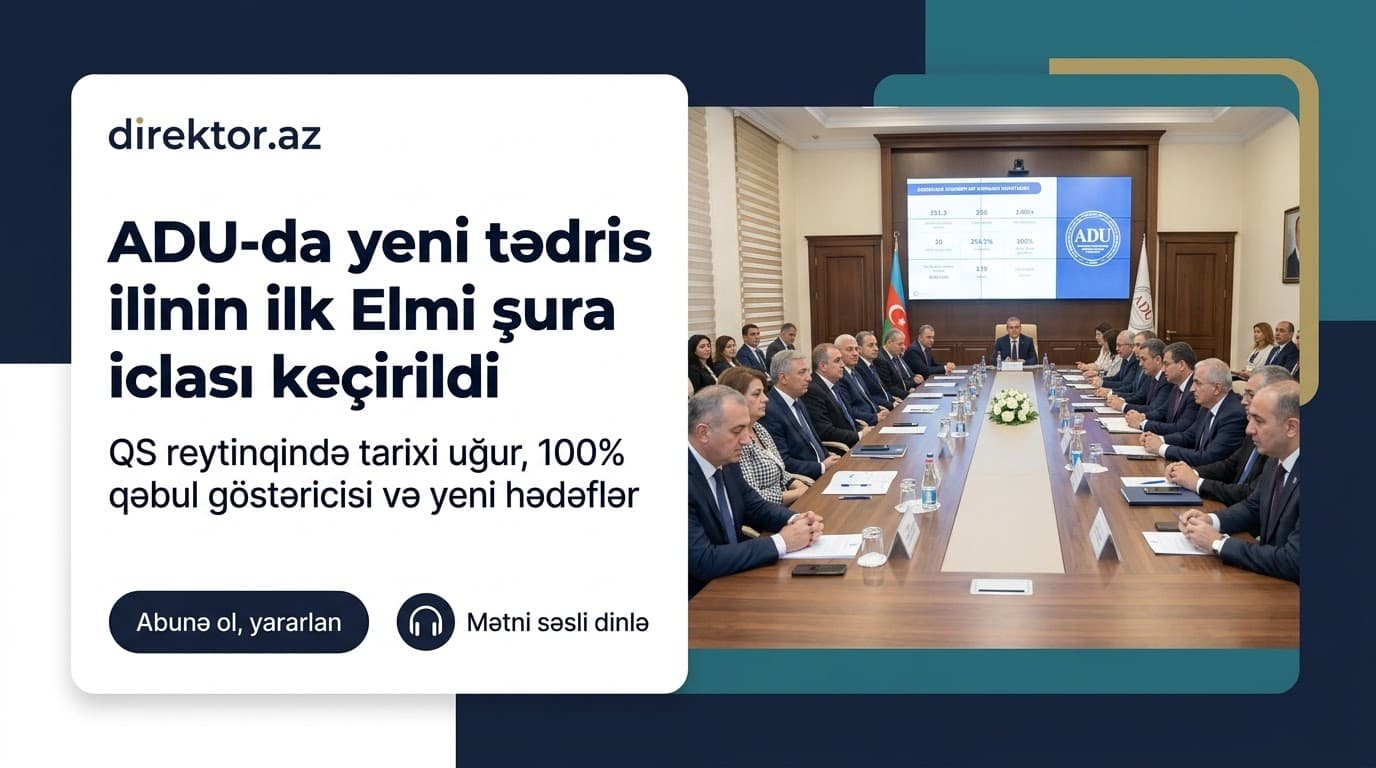 ADU-da Elmi Şura iclası keçirilib