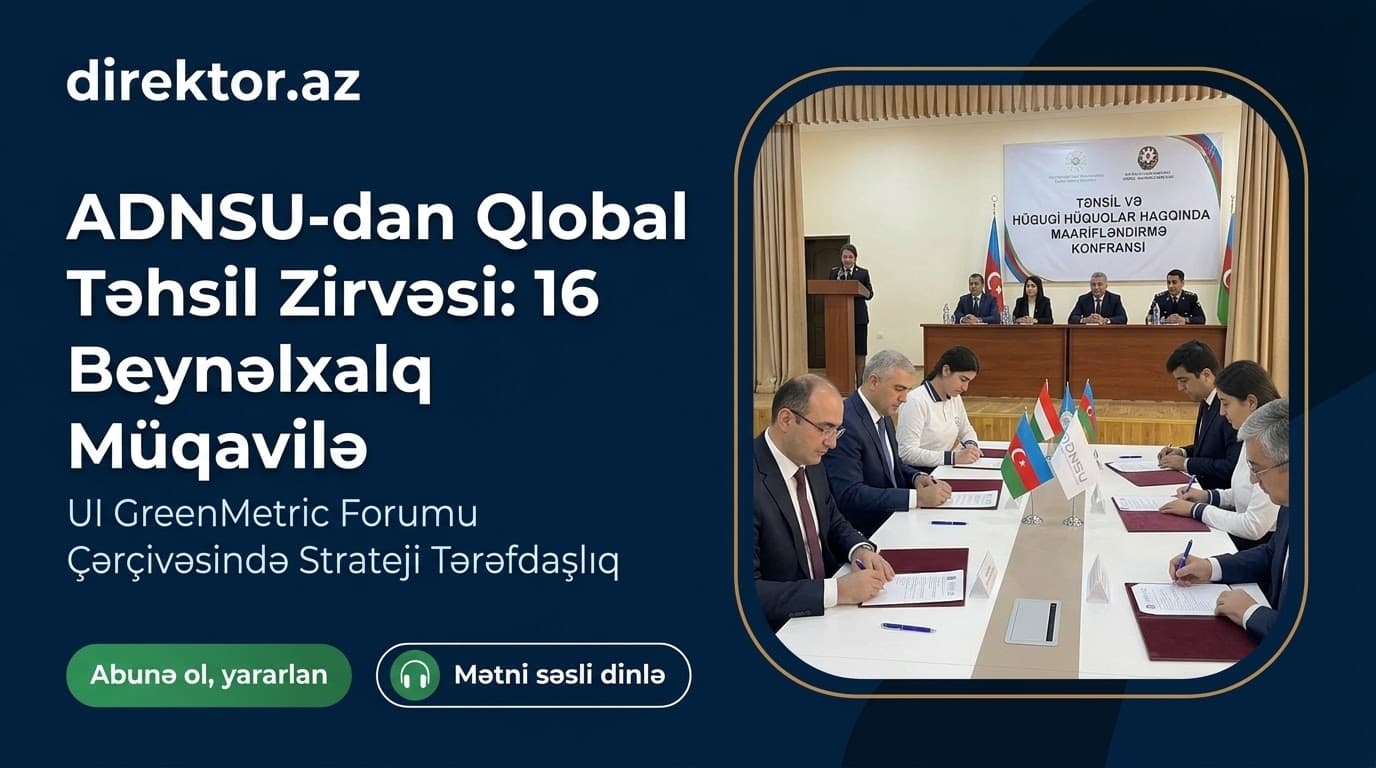 ADNSU 16 xarici universitetlə tərəfdaşlıq edəcək