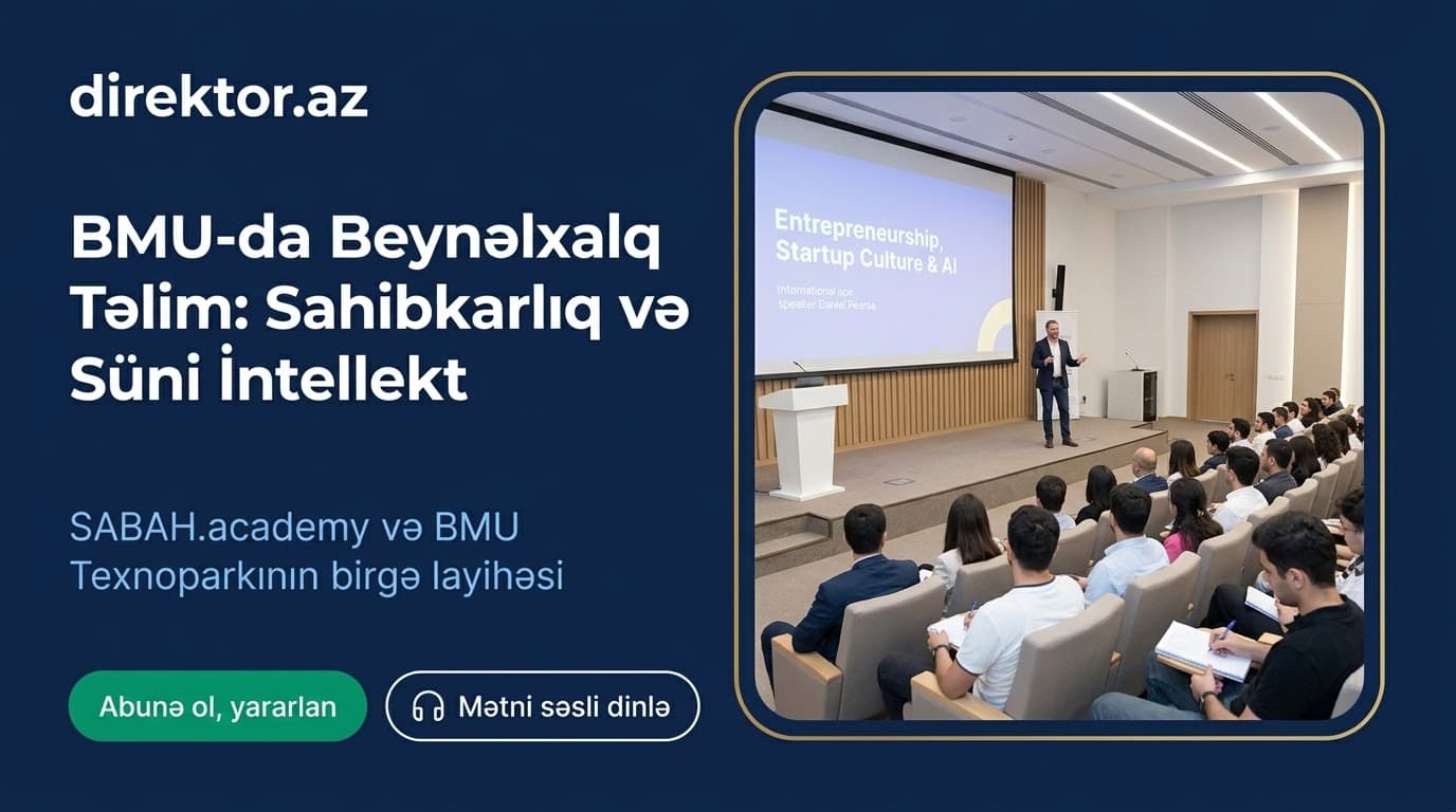 BMU tələbələri üçün xarici ekspertin iştirakı ilə təlim təşkil olunub