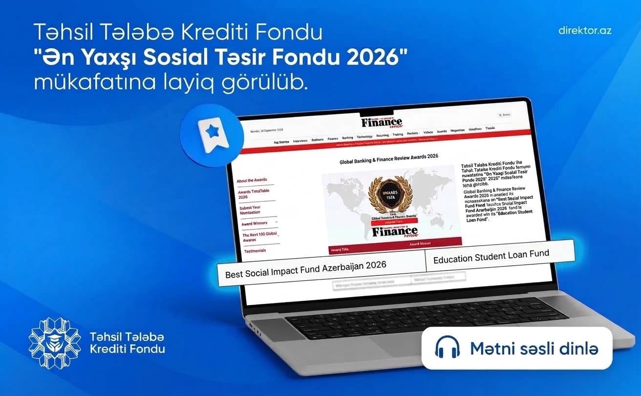 Təhsil Tələbə Krediti Fondu beynəlxalq mükafat qazanıb