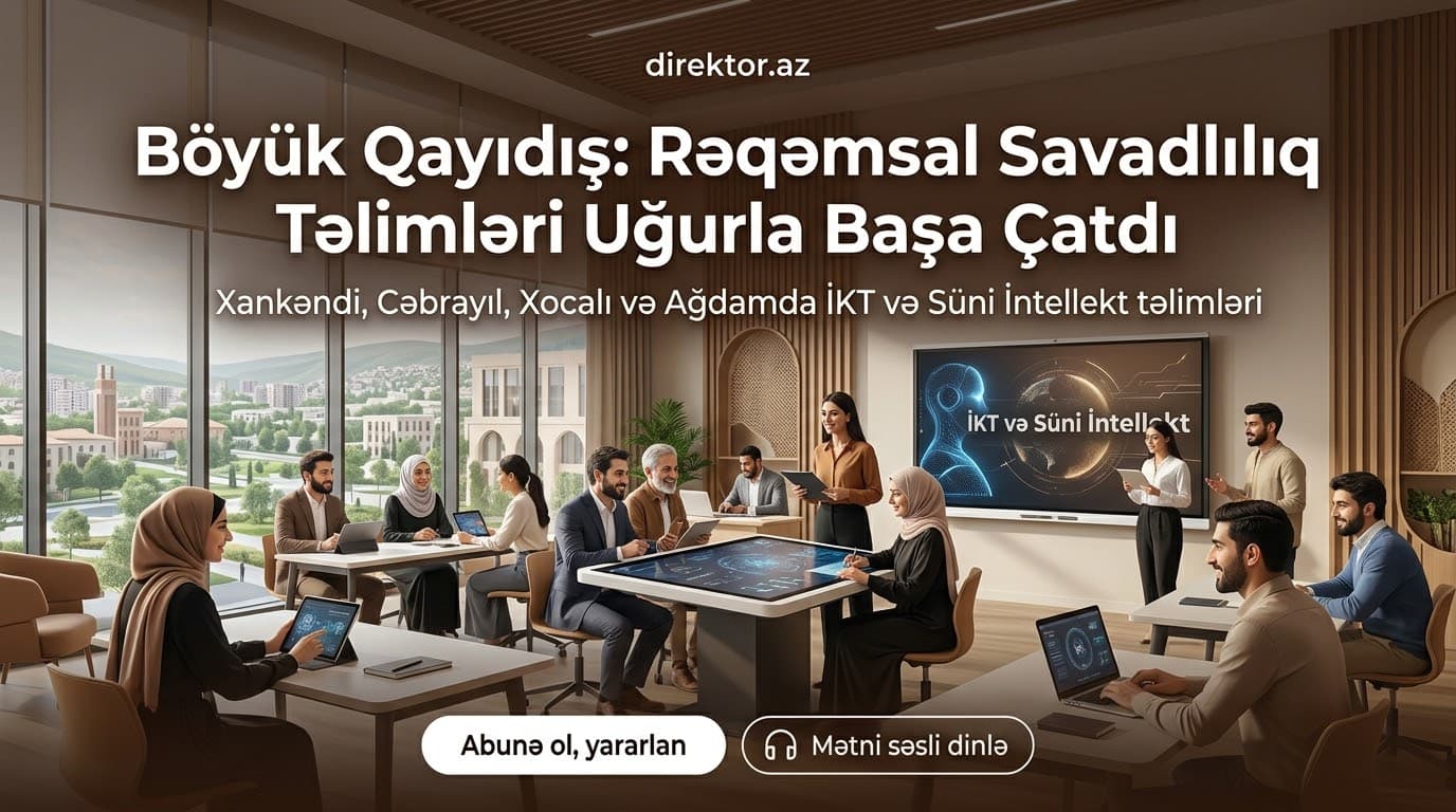 Təhsil İnstitutu “Rəqəmsal savadlılıq” mövzusunda təlimlər keçirib