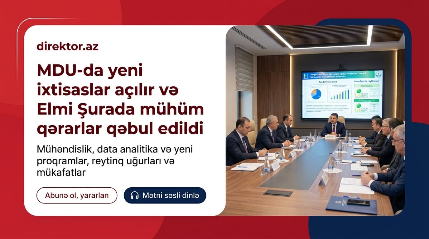 MDU-da Elmi Şuranın iclası keçirilib