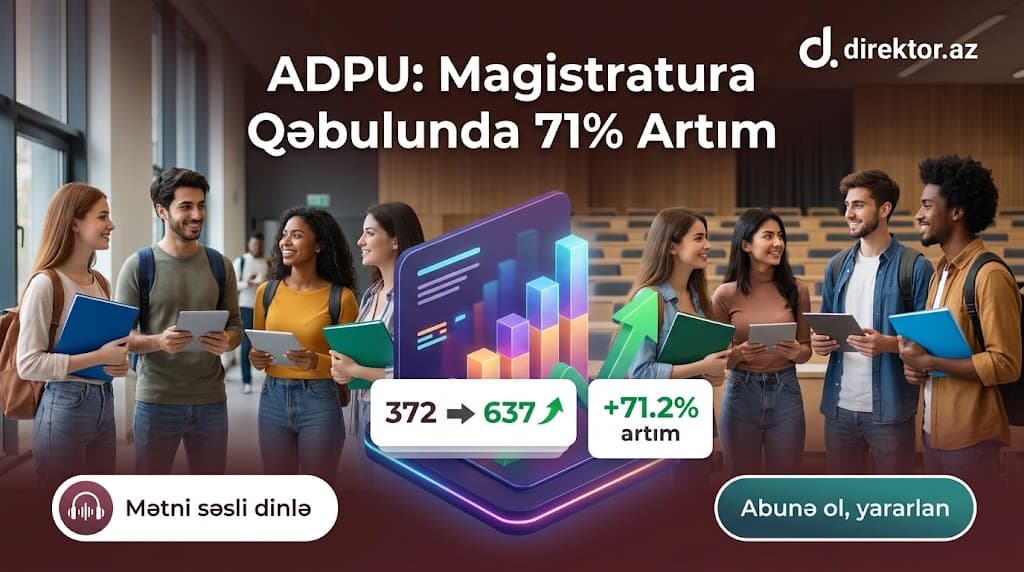 ADPU-da magistratura üzrə yerlər 71 faizdən çox artıb
