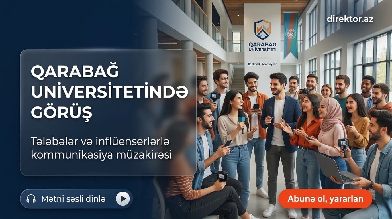 Kommunikasiya üzrə İşçi Qrupun Qarabağ Universitetində görüşü keçirilib