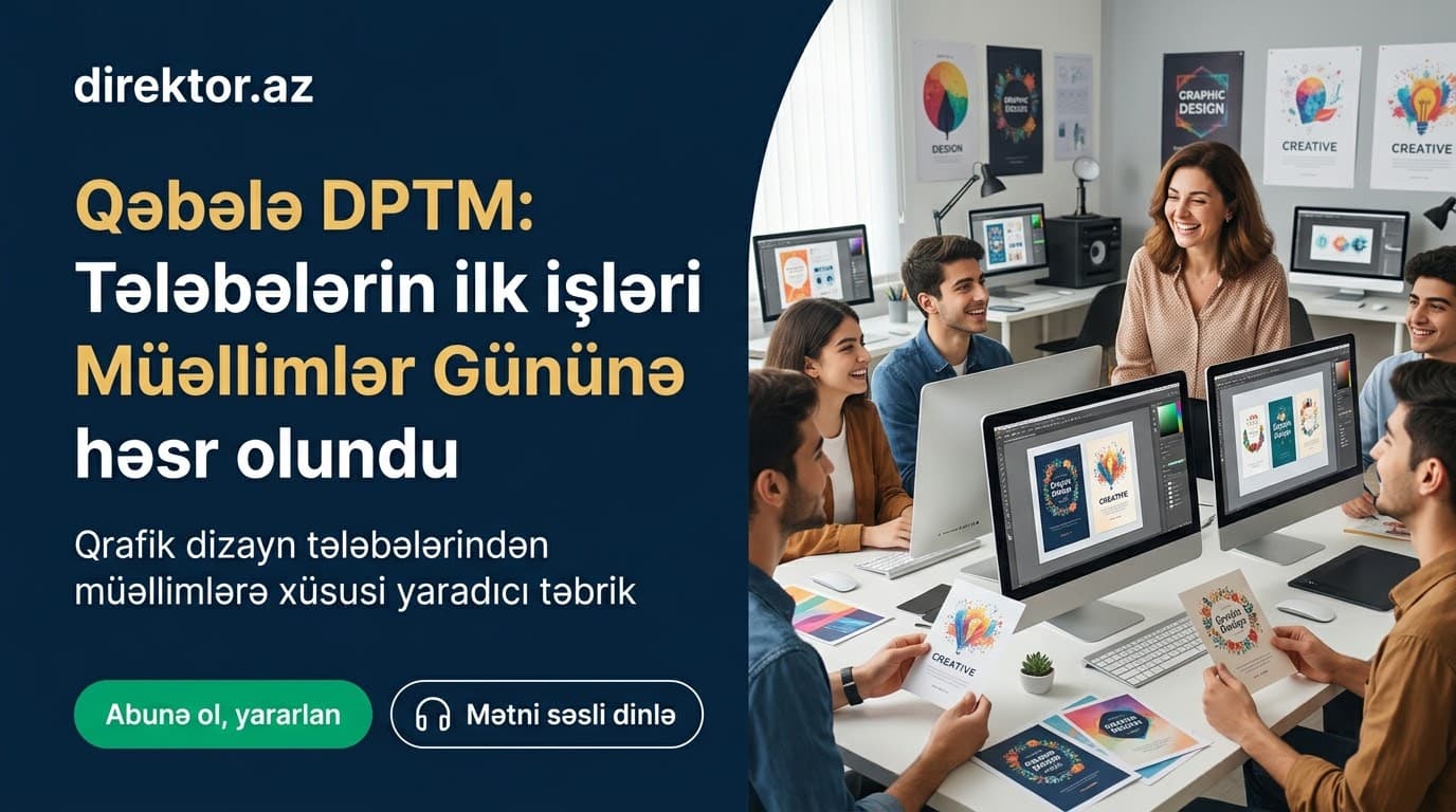 Tələbələr ilk dizayn işlərini müəllimlərinə həsr ediblər