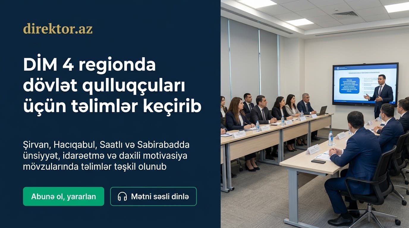 DİM dövlət qulluqçuları üçün təlimlər keçirib