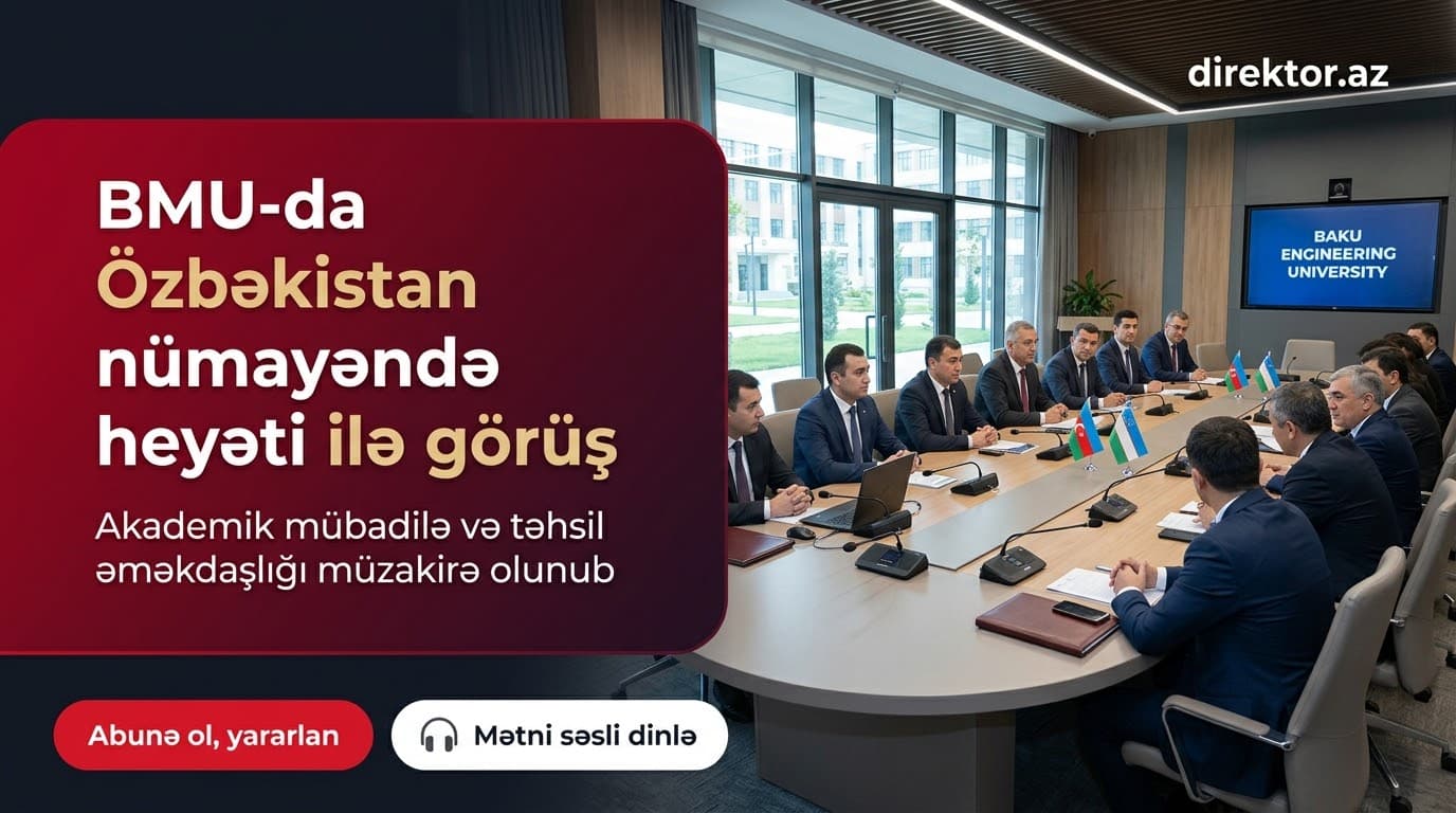 Özbəkistan Universitetinin nümayəndələri BMU-da təcrübə mübadiləsindədir