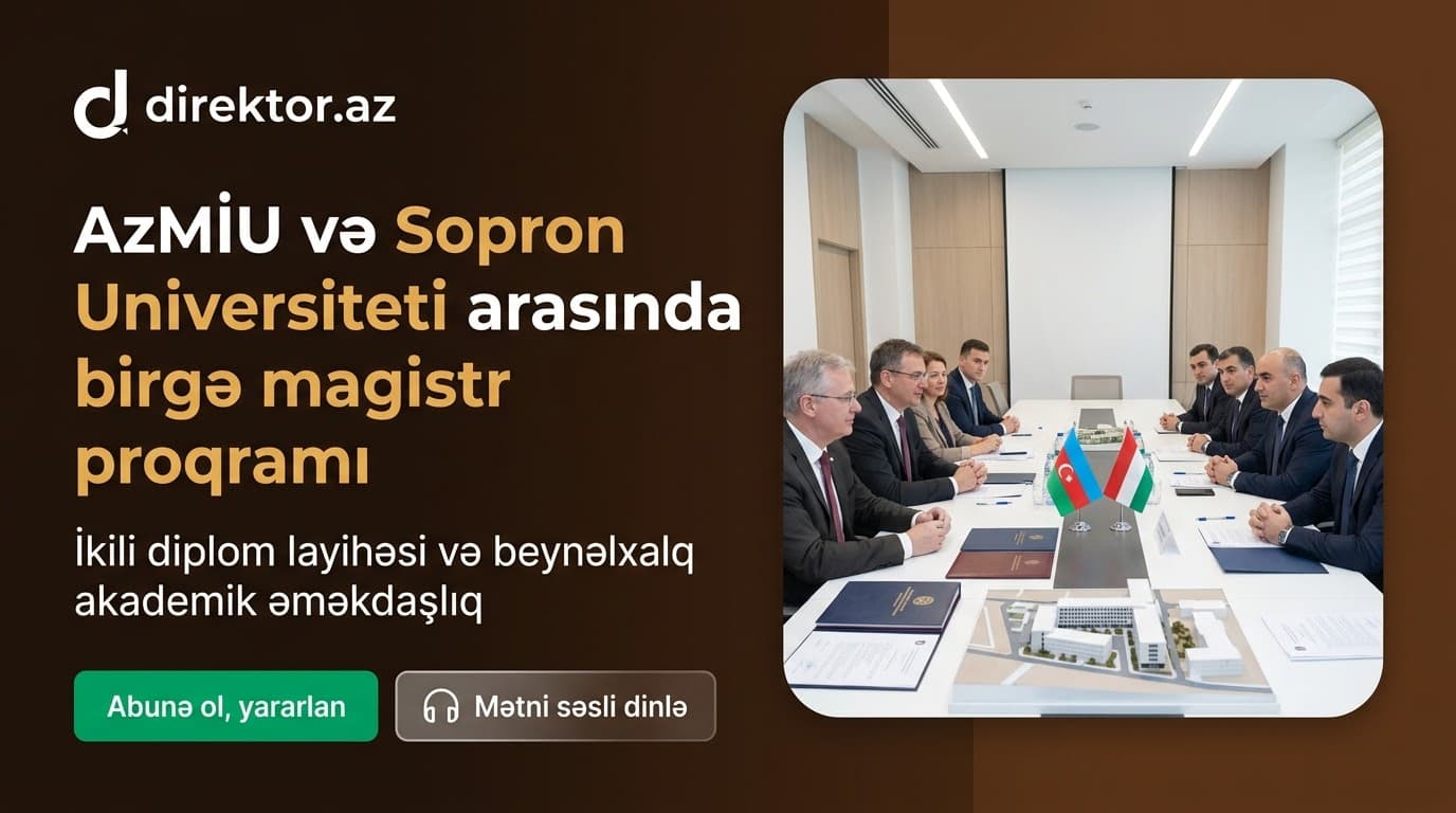 Macarıstanın Universiteti və AzMİU arasında ikili diplom imkanları müzakirə edilib