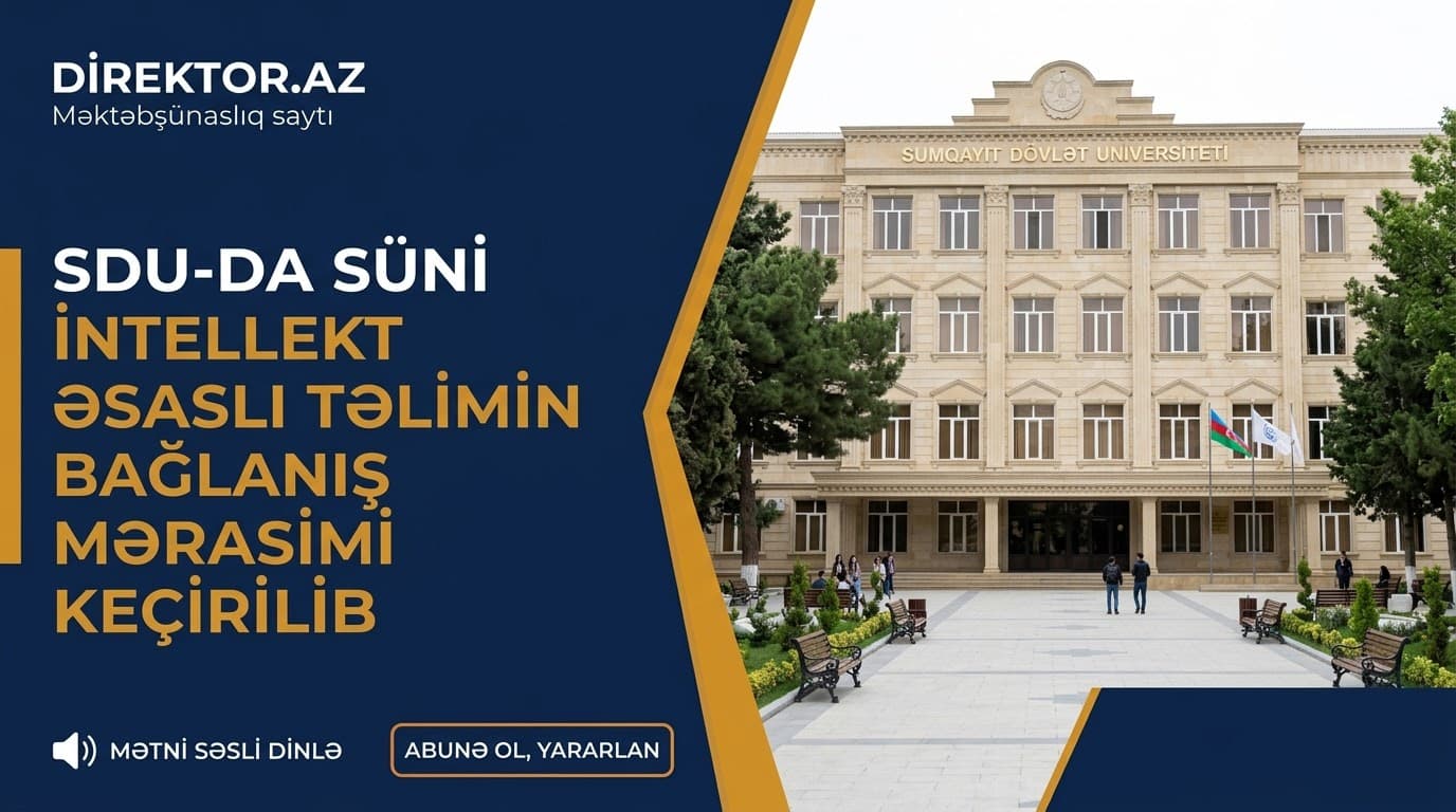 SDU-da süni intellekt əsaslı təlim proqramı keçirilib