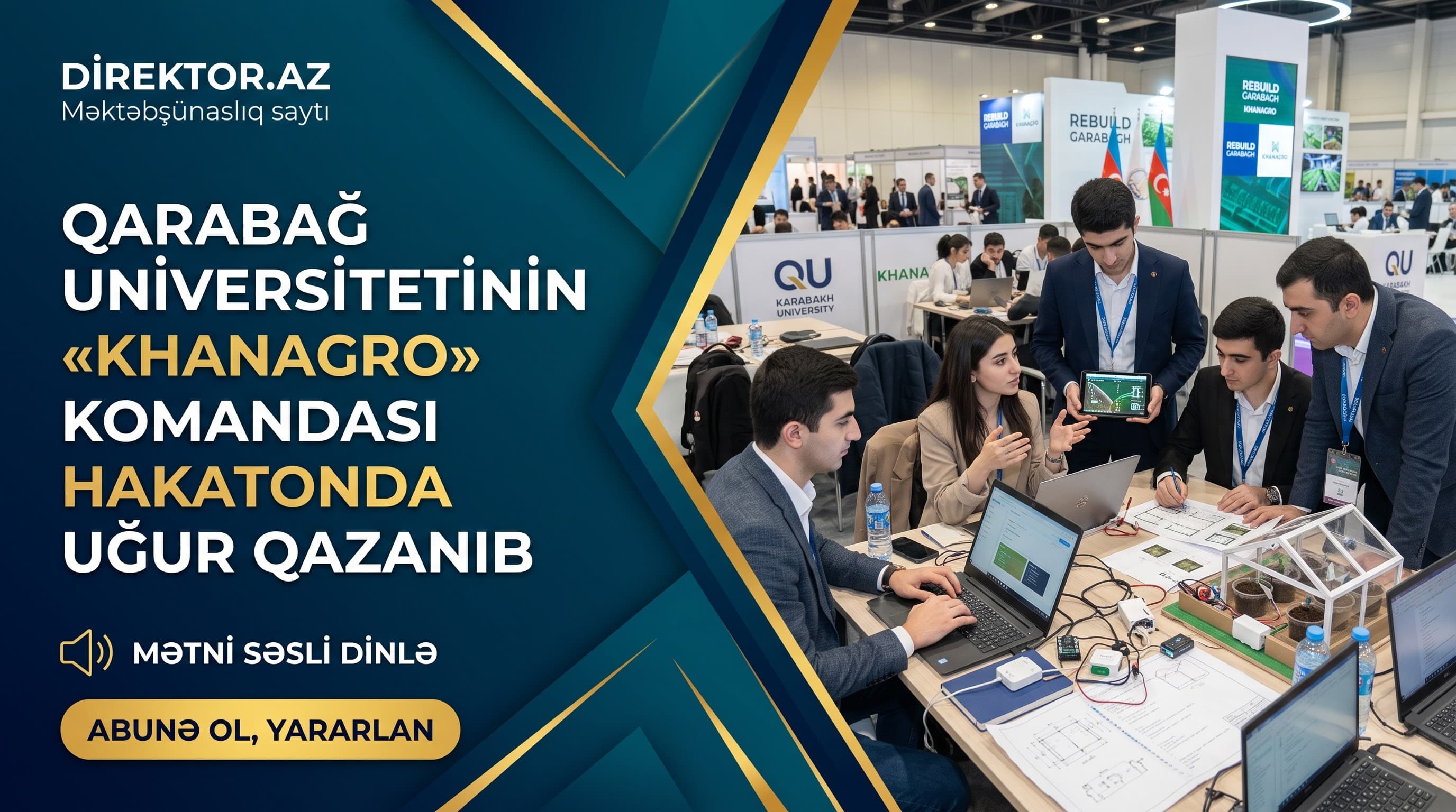 Qarabağ Universitetinin tələbələri “Rebuild Garabagh” hakatonunda 4-cü yeri tutub