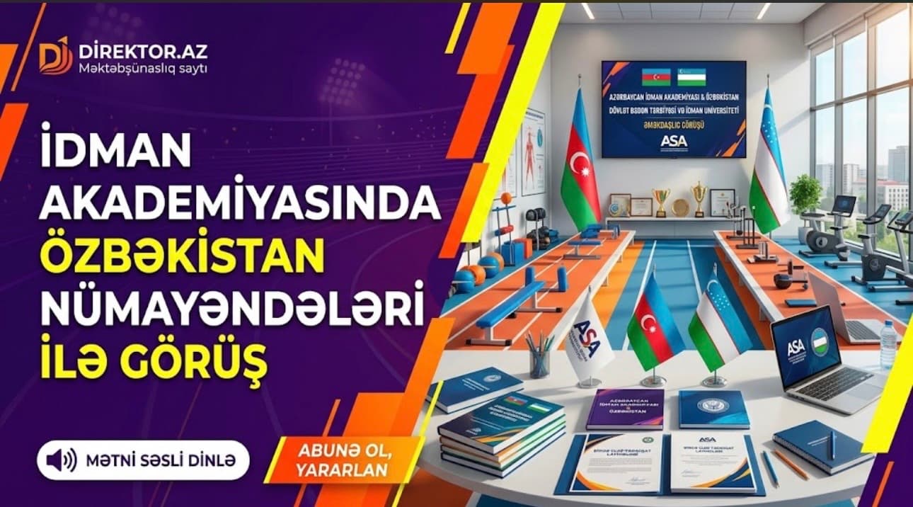 Özbəkistan nümayəndə heyəti İdman Akademiyasına səfər edib