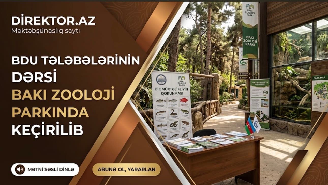 BDU tələbələri Bakı Zooloji Parkında dərslər keçirilib