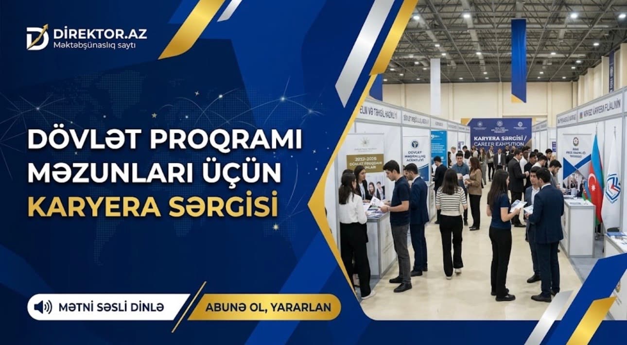 Elm və Təhsil Nazirinin müavini karyera sərgisində iştirak edib