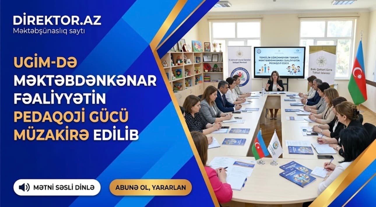 Məktəbdənkənar fəaliyyətə dair təlim keçirilib