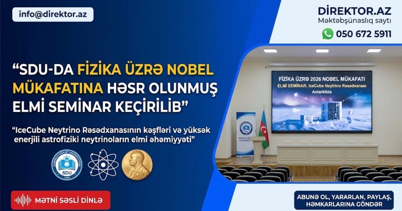 SDU-da Nobel mükafatına həsr olunan elmi seminar keçirilib