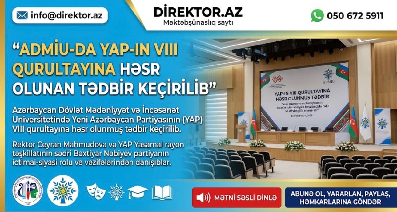 ADMİU-da YAP-ın VIII qurultayına həsr olunan tədbir keçirilib
