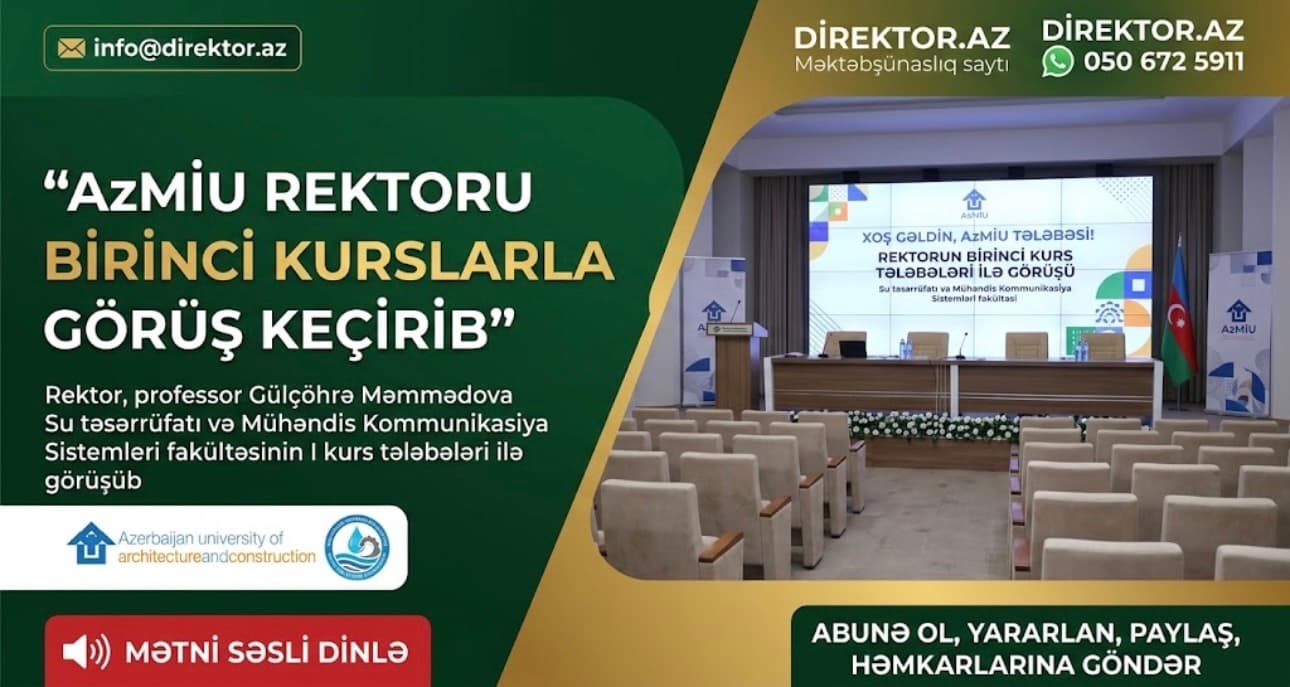 AzMİU-da l kurs tələbələri ilə görüş keçirilib