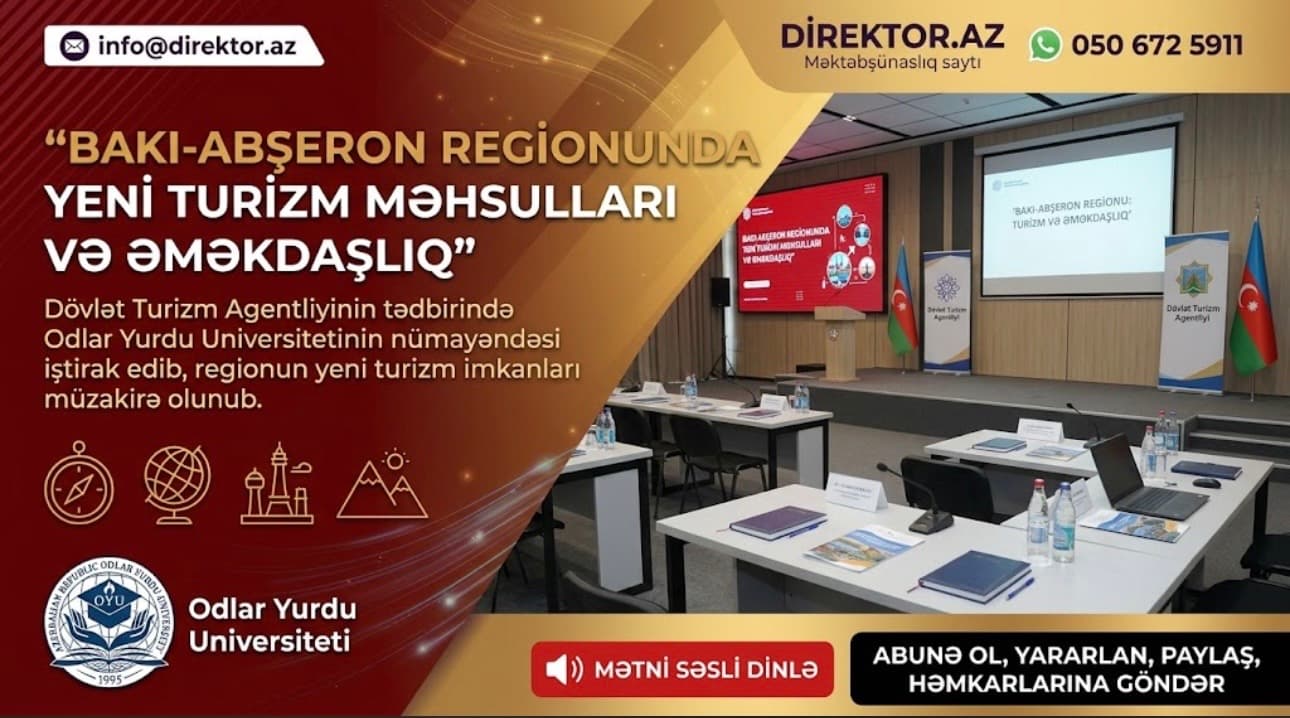 OYU nümayəndəsi Bakı-Abşeron regionunda turizm imkanlarının müzakirəsində iştirak edib