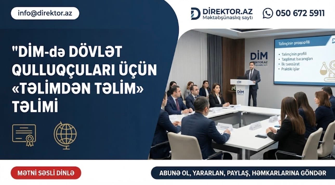 DİM “Təlimçilər üçün təlim” keçirib