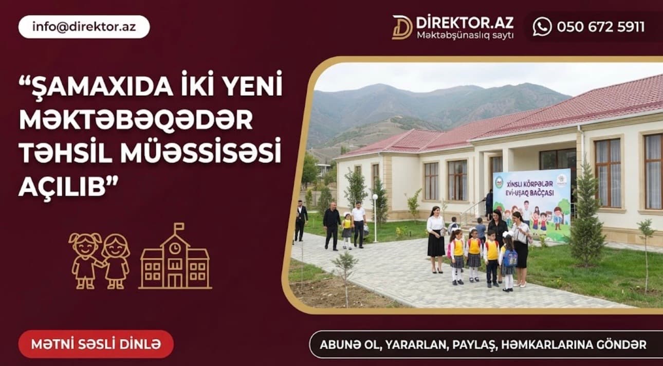 Şamaxıda iki yeni körpələr evi-uşaq bağçasının açılışı olub