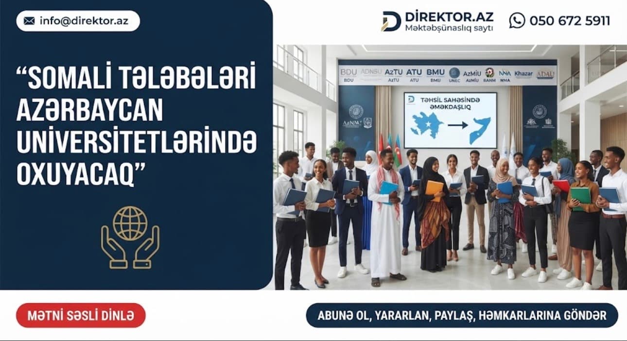 20 Somali vətəndaşı Azərbaycanda təhsil alacaq